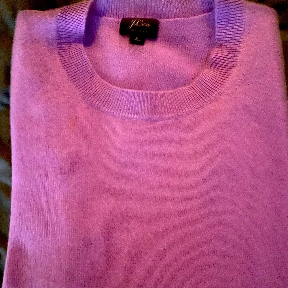 JCrew Lavender Cashmere Crewneck
